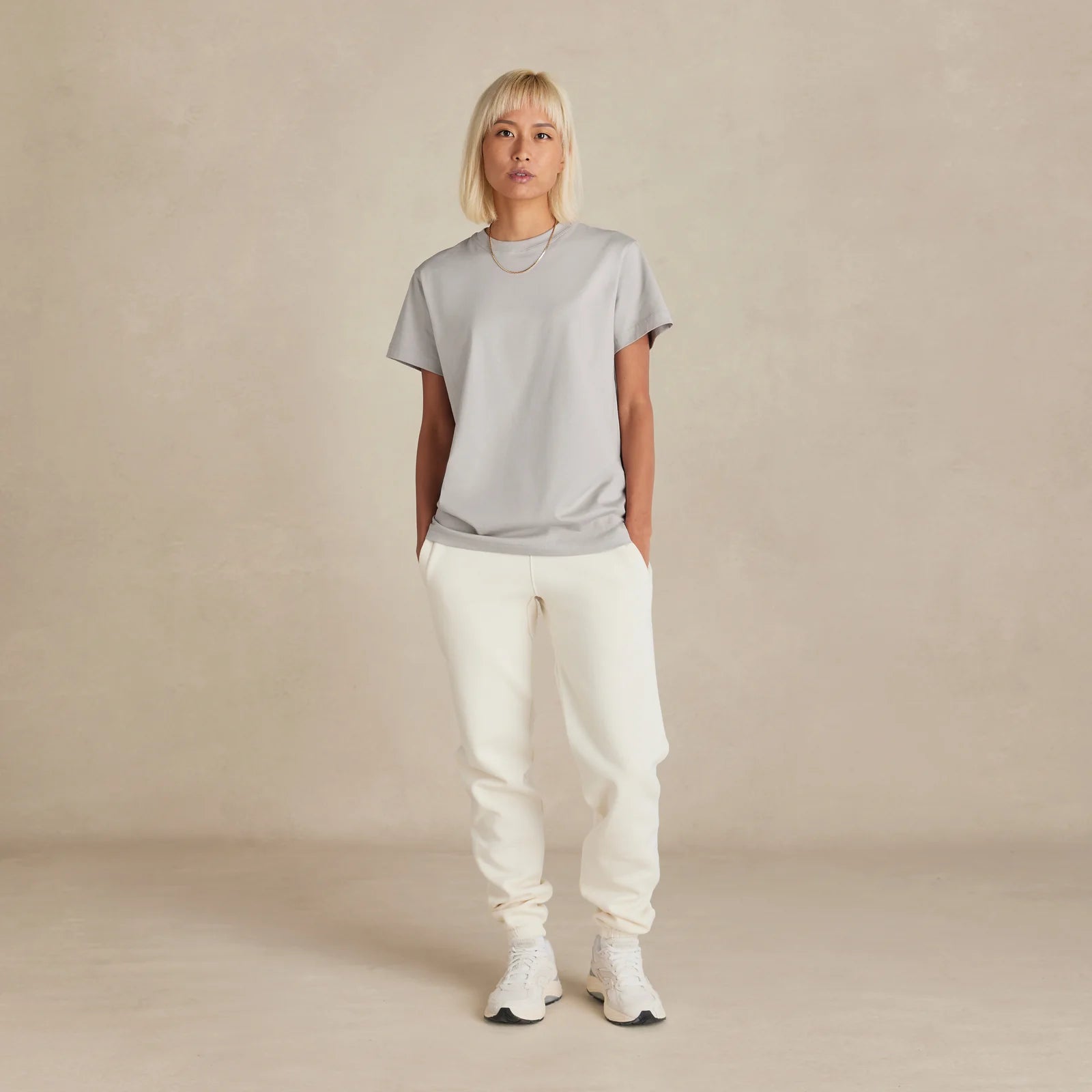 SoftLayer Tee light grey worn on female model