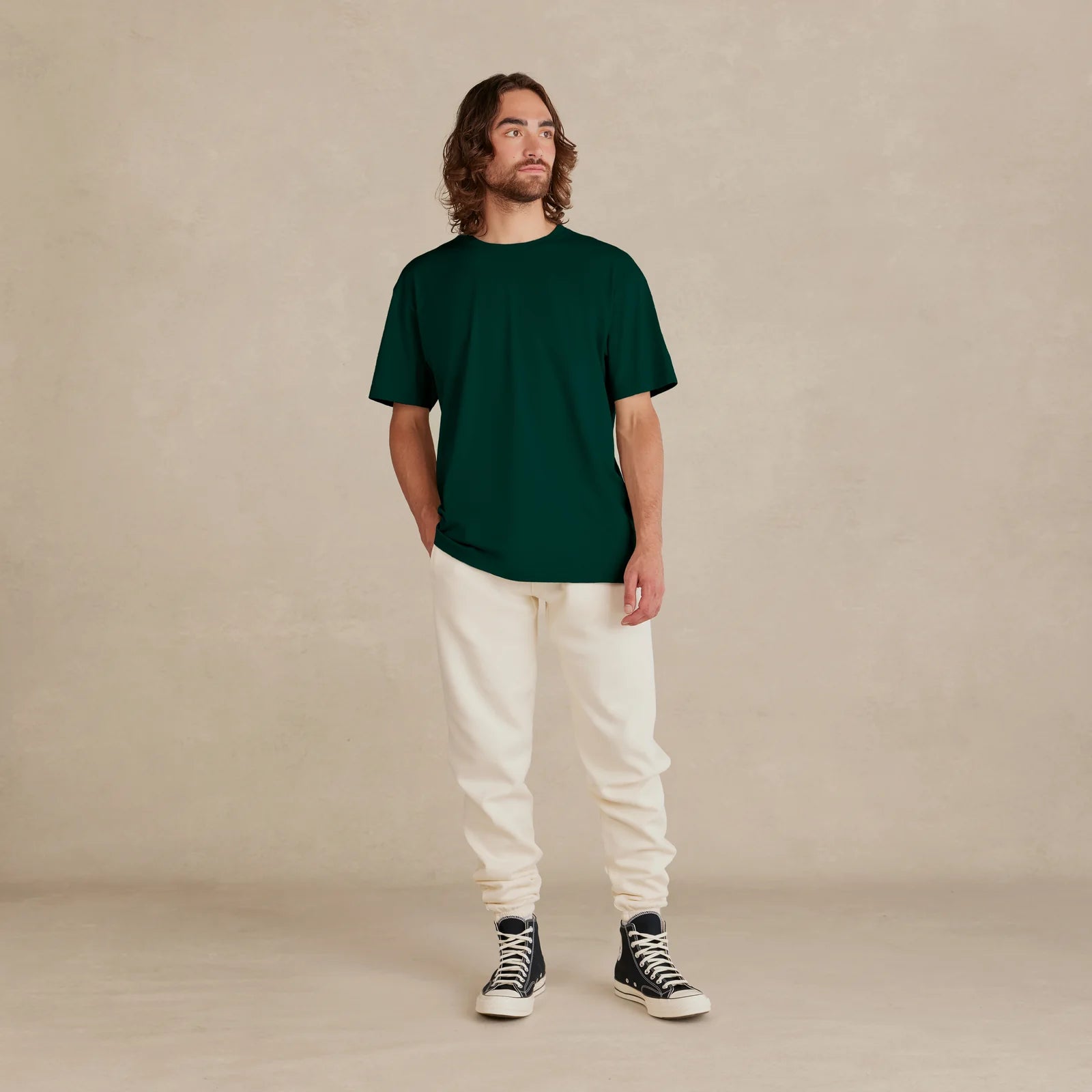 SoftLayer Tee rain green front view