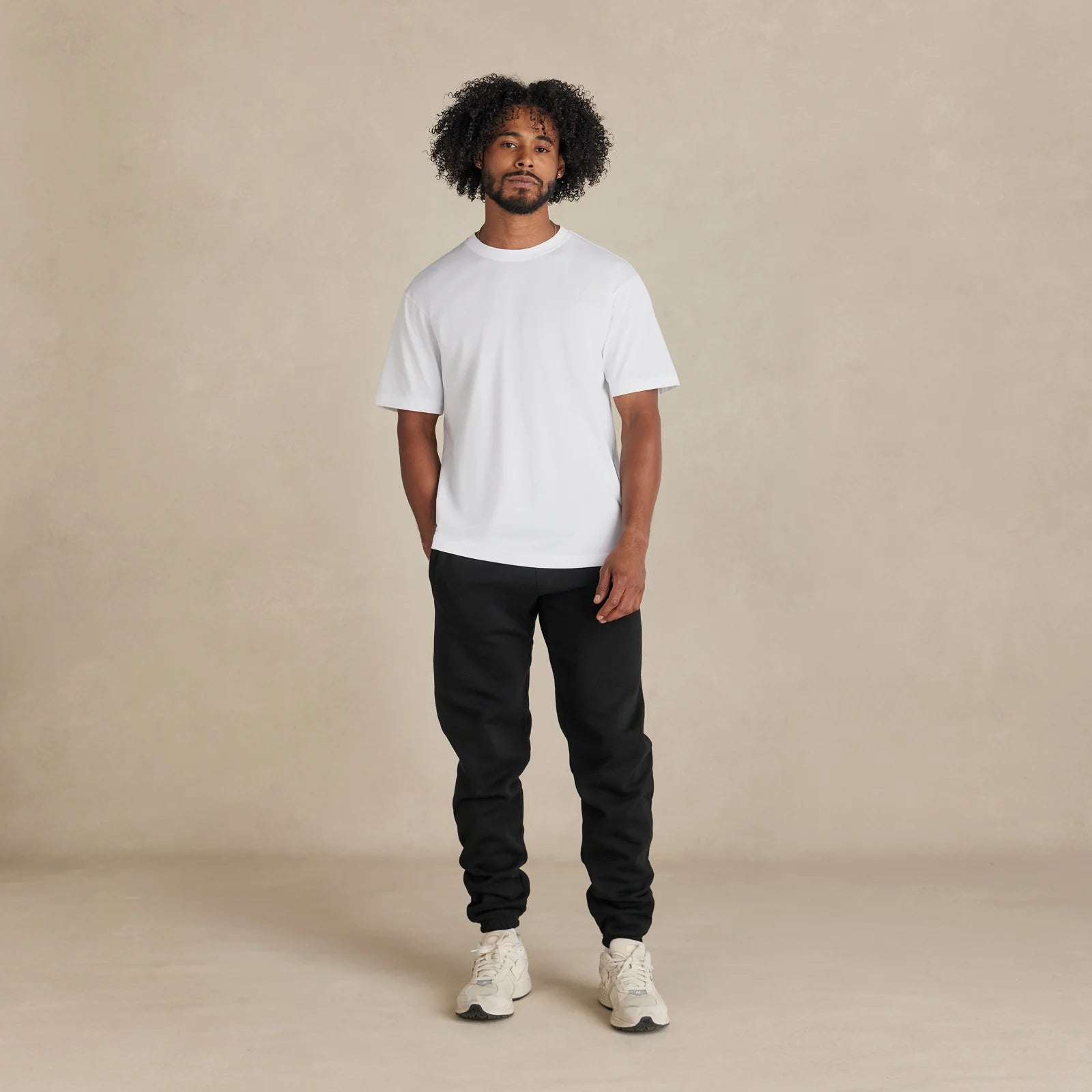 SoftLayer Tee white worn on model
