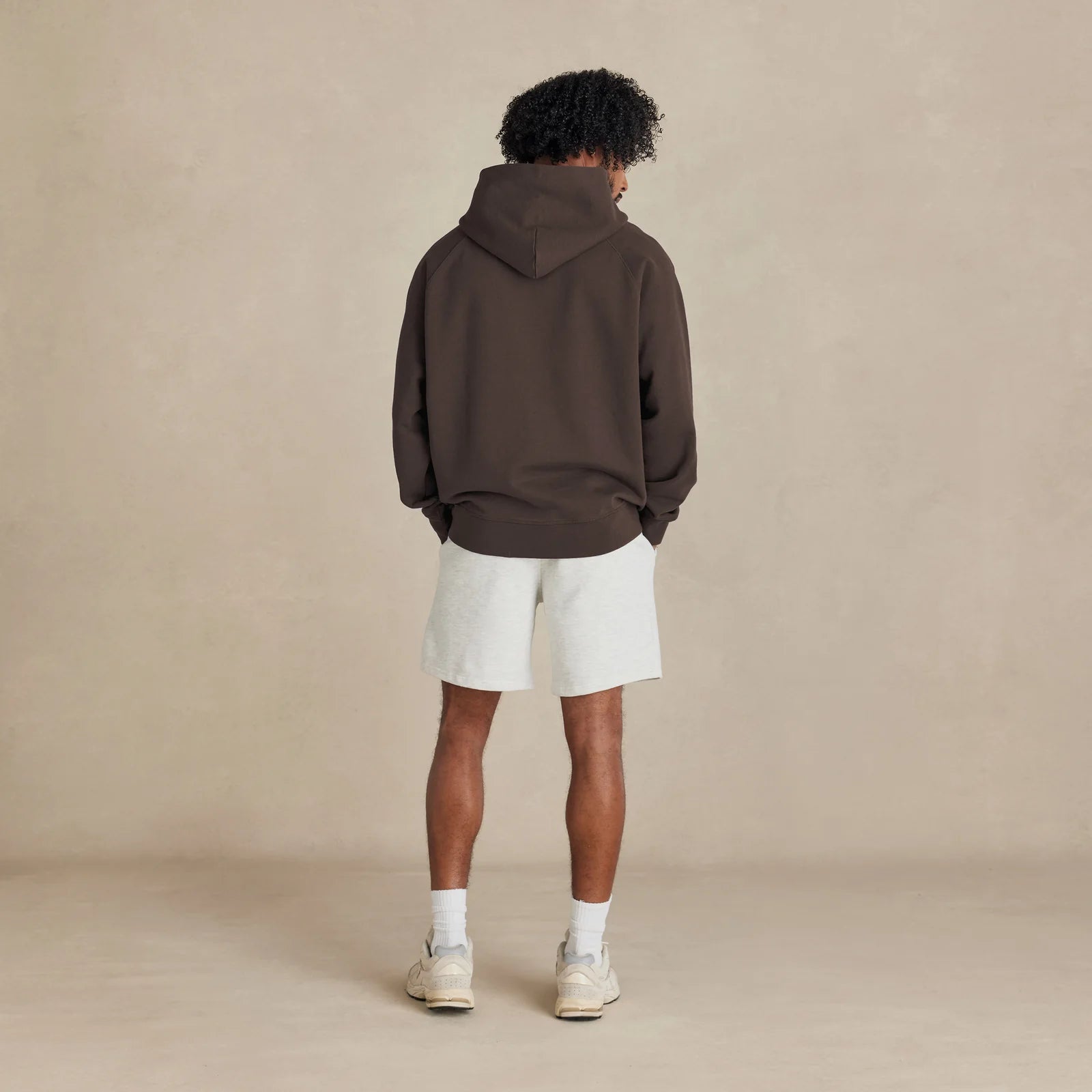Men’s dark brown premium hoodie relaxed fit