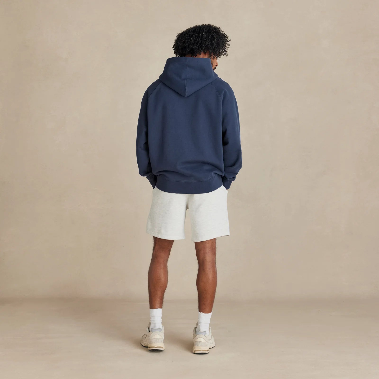 Men’s navy relaxed hoodie heavyweight fabric