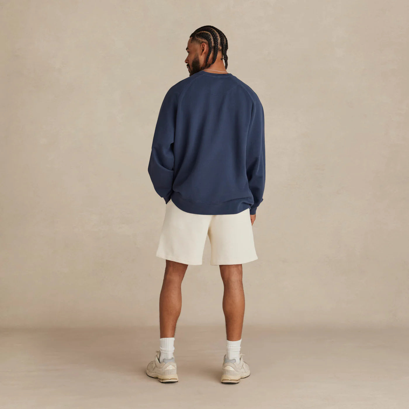 Men’s navy relaxed hoodie heavyweight fabric