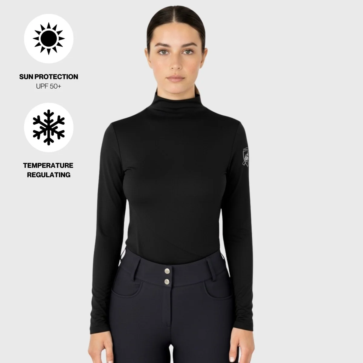 ARMATEQ Ultra Breathable Mock Neck Long Sleeve Shirt