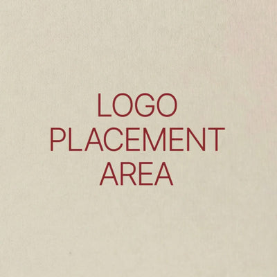 logo placement area on cotton sweatshirt for custom embroidery and print branding preview